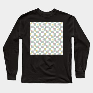 CHECKERED GREEN HENRI MATISSE RETRO VINTAGE NEUTRAL Long Sleeve T-Shirt